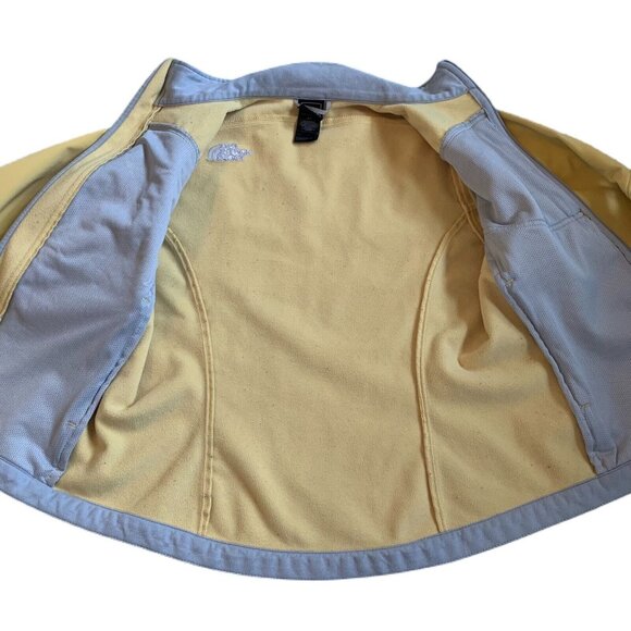THE NORTH FACE Softshell Jacket RN 61661 30516 Womens Small Yellow Full Zip READ - Picture 10 of 12
